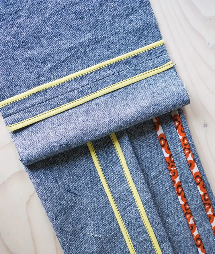 Practicing bias binding - finally getting clean lines