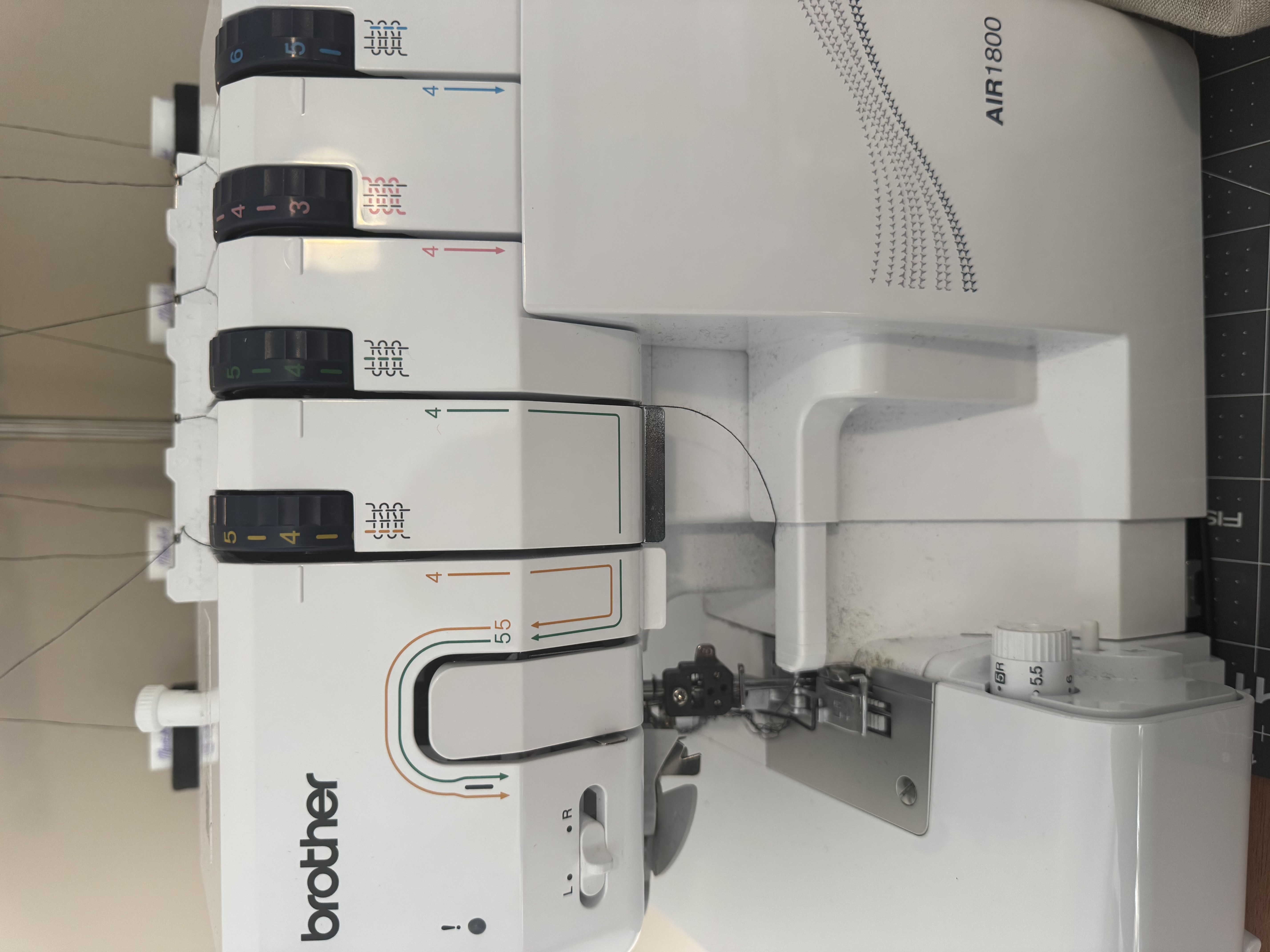 just got my first air threading serger